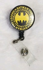 Licensed Batman The Legend ID Badge Holder Retractable Reel 30-36" Slide On Type