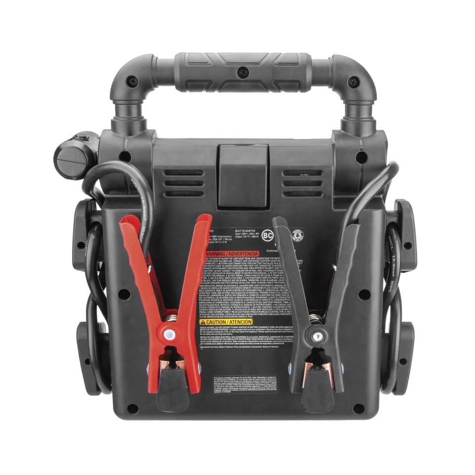 700 Peak Amp Jump Starter Power Station with USB Ports, LED Light, AC