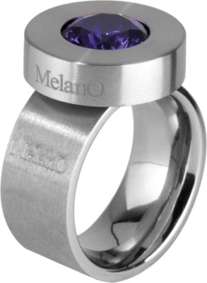 MelanO Cameleon Ring 8 mm Größe 56 mit Aufsatz und Zirkonia  Komplett Ring - Bild 1 von 3