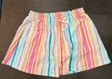 Girls Cat  Jack Rainbow Stripes Skirt Size Large