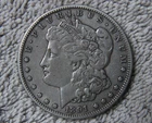 1891-CC Carson City circulated U.S. Morgan  Silver  Dollar from storied Mint #2