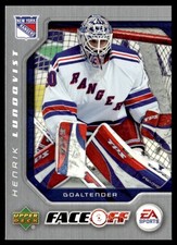 2007-08 Upper Deck Victory EA Sports Face-Off Henrik Lundqvist New York Rangers