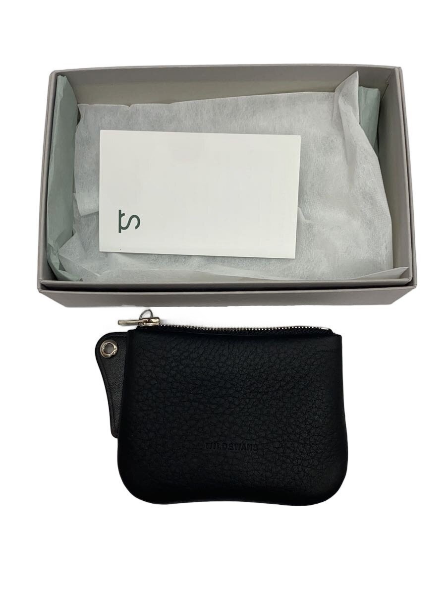 WILD SWANS Coin Case, Cowhide Leather, Black, Men's View 6