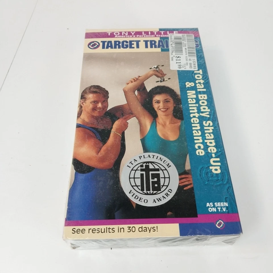 Rare Tony Little Target Training VHS 3 Tape Lot 2 new 1 open Workout Videos Vtg - Image 3 of 4