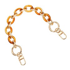 Acrylic Purse Strap 12" Bag Chain for Handbags Replacement Bag Orange