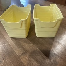 Step 2 Replacement Kitchen Yellow Basket Holder Utensil Storage Bins 2 total