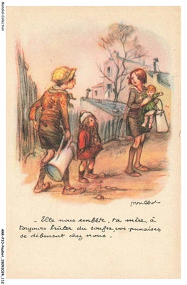ARRP10-0702-ILLUSTRATEUR - POULBOT - Elle nous embete - ta mere - a toujours - Photo 1/2