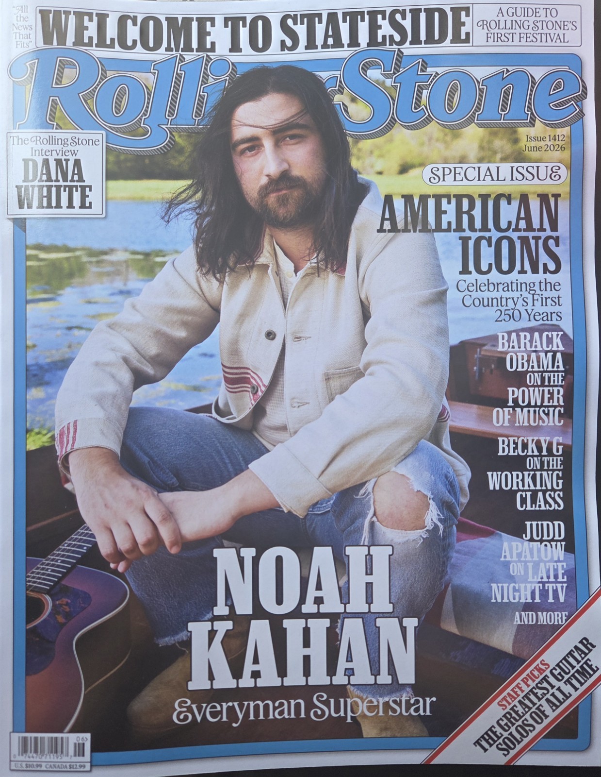 NOAH KAHAN  - ROLLING STONE MAG - NEW- JUNE 2026 - LESTAT ON BACK COVER