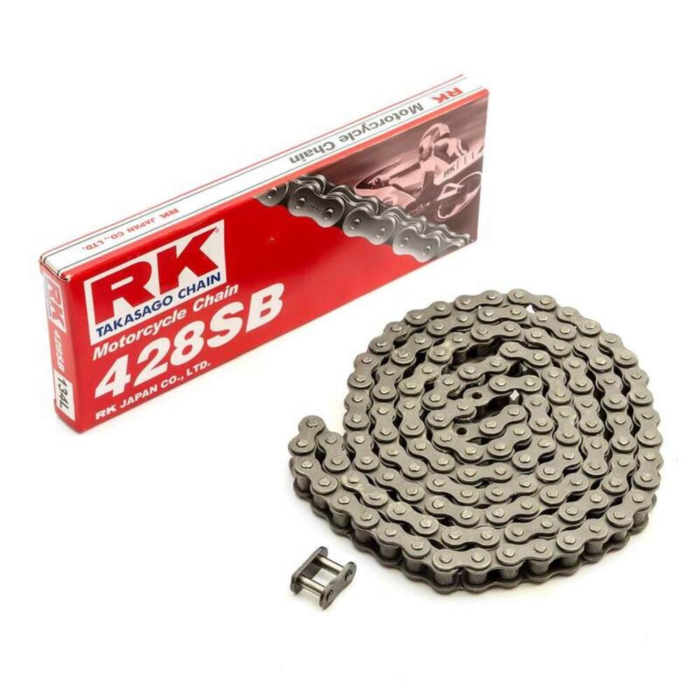 Free Shipping RK 428SB Chain With 136 Links Black For Motorcycle Parts