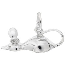 Mouse Charm - Metal - Sterling Silver