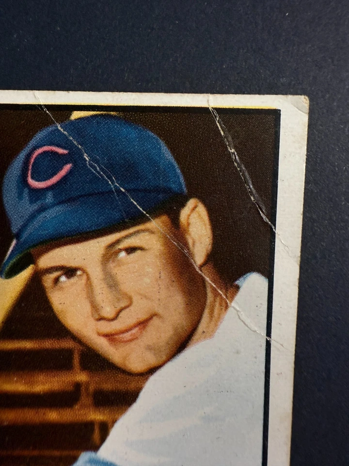 1952 Topps #151 Wally Post Cincinnati Reds Poor Filler Creases - Image 2 of 3