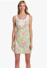 Lilly Pulitzer Women's Size 10 Nina Shift Dress Multi Chin Chin Print 47437
