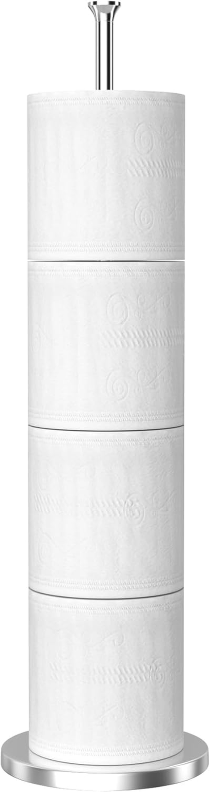 Free-Standing Toilet Roll Holder, Toilet Paper Storage Holder for Spare Rolls St