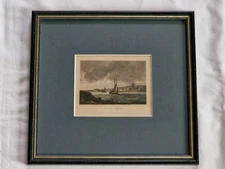 framed Orford Suffolk engraving by Thomas Higham George Arnald A.R.A.
