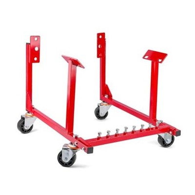 Rolling Engine Cradle Stand with Wheels, Steel Construction, Built in Hardware 