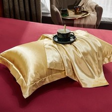 2 PCS 100% Pure Silk Pillowcase Real Natural Silk Mulberry Silk Pillow UK