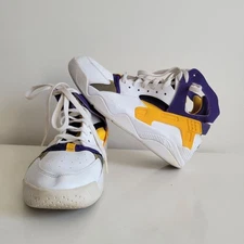 Nike Air Flight Huarache Lakers White Purple Yellow – Men’s Size 9