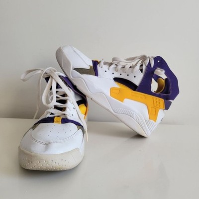 Nike Air Flight Huarache Lakers White Purple Yellow – Men’s Size