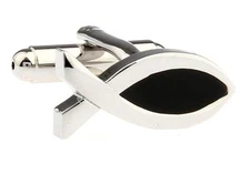 Fish Ichthys Christian Pair Cufflinks in a Presentation Gift Box & Polishing ...