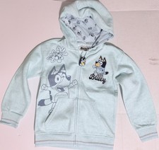 Disney Bluey Hoodie Size Medium 7/8 Sweatshirt Zip Up Jacket Girl New w/ Tags
