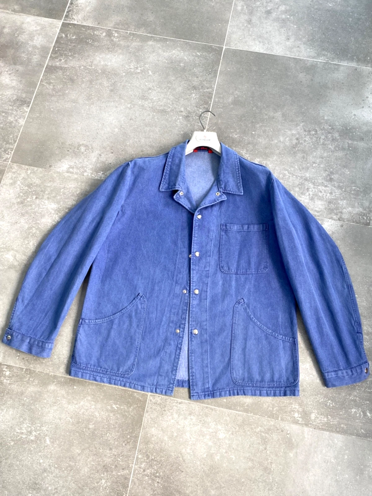 Vintage Men's SANFOR 60's French Work Wear Chore Utility Field Coat Jacket M - L