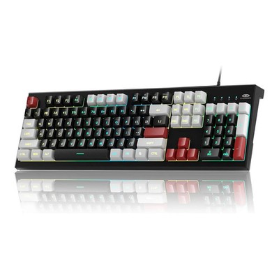 MageGee Creamy Keyboards,K2 Classic Keyboard Wired RGB Backlit 104 Keys Waterpro