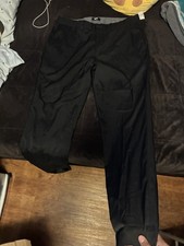 Black Flat Front Straight Leg Solid Dress Pants for Men Regular Size