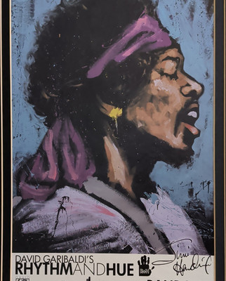 David Garibaldi Rhythm and Hue Signed Not Framed Portrait Figure Art Print