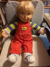 1985 Hasbro My Buddy Doll•Blonde Hair•Blue Eyes•Original Overalls. 