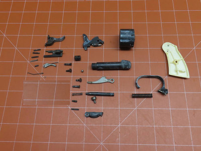 Rohm RG10 .22 Short Parts Lot: Barrel Cylinder Trigger Guard Hammer Lever + More