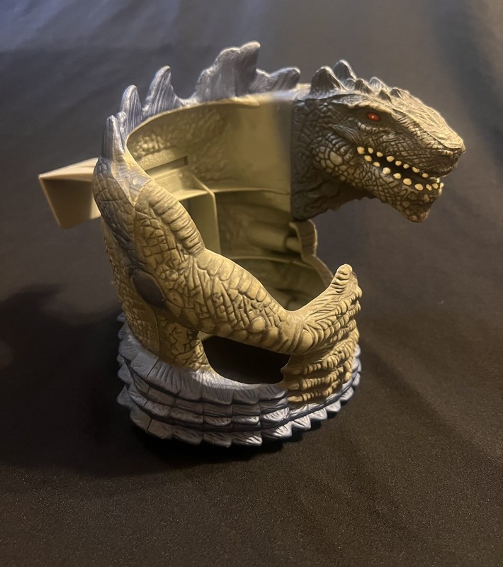 Vintage 1998 Godzilla Taco Bell Car Cup Holder Toho Co Ltd. Movie Promo