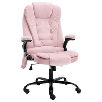 Vidaxl Massage-BüRostuhl Rosa Samt Neu