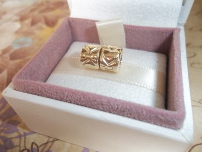 Original Original Original Pandora 14kt Gold Herz Clip Charm 750243 - Ein Clip