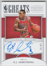 2022-23 Panini National Treasures B.J. Armstrong Greats Signatures Auto /49
