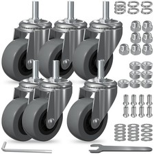 6 Pack Creeper Wheels 2.5 Inch Heavy Duty Swivel Caster Wheel Creeper Castors...