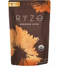1 Pack Organic RYZE Mushroom Coffee 30 Servings Per Pack -Free Shipping