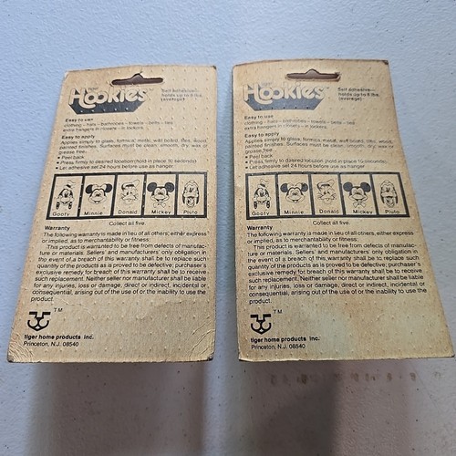 Hookies Disney Wall Hooks Set Of 2 Mickey Mouse Sealed - Picture 6 of 6