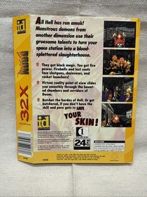 Doom (Sega Genesis 32X) Cardboard Sleeve Box & Instruction Booklet ONLY