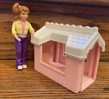 Vintage Playskool Girl & Dollhouse Bits Lot Of 2