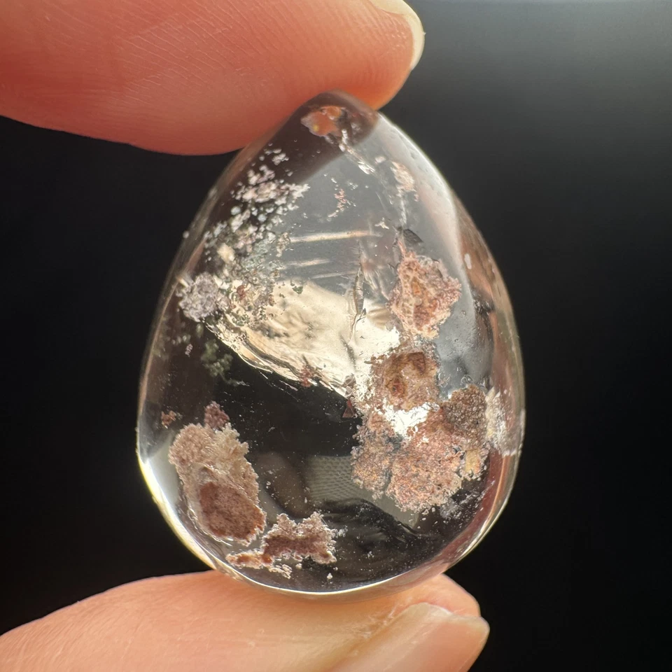 2.8cm Natural Rainbow Phantom Quartz Pendant Healing Crystal-17 - Image 3 of 4