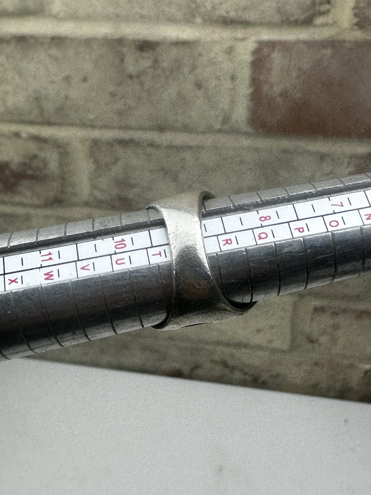 Solid Sterling Silver Skull Ring A & A Hallmarked… - image 8