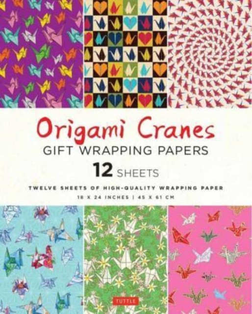 Origami Cranes Gift Wrapping Papers - 12 sheets by Tuttle Studio