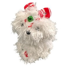 Dan Dee Spinning Animated White Dancing Christmas Dog Puppy Jingle Bells Rare