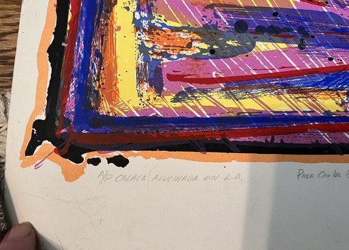 Artist Jose Antonio Aguirre Screen Print 1987 Artist Proof Psychotics in L.A. - Picture 5 of 5
