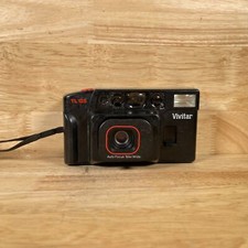 Vintage Vivitar TL125 Black Handheld Tele-Wide Auto Focus 35mm Film Camera