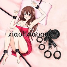 Blindfold Handcuff Ankle Cuffs Set Binding Restraint Kit Couples Slaver Game