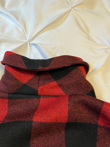 Womens size 1x Winter Coat black red buffalo plaid Steve Madden belt jacket - Picture 13 of 13