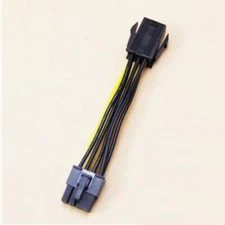 Graphics Card Cable 6P to 8P6 to 8-wire True 18AWG Wire Black Connector Parts ##