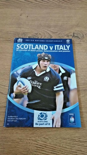 Scotland v Italy Rugby Union Programmes 1985 - 2011 - Picture 10 of 15