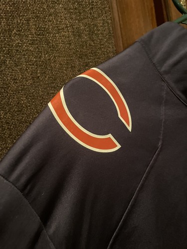 NIKE NFL Chicago Bears Windbreaker Pullover Player Issued Men’s 3XL On Field - Picture 3 of 9
